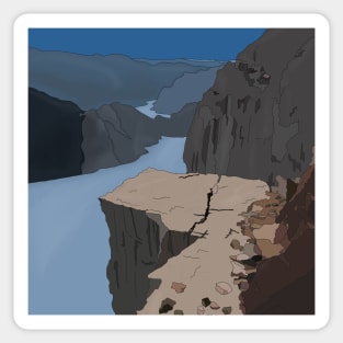 Preikestolen Norway Sticker